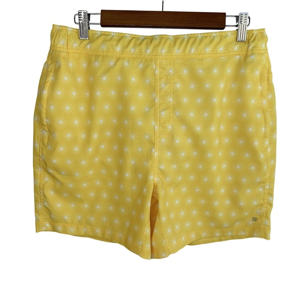 Mack Weldon Athletic‎ Board Shorts Swim Trunks Men Size Large Yellow